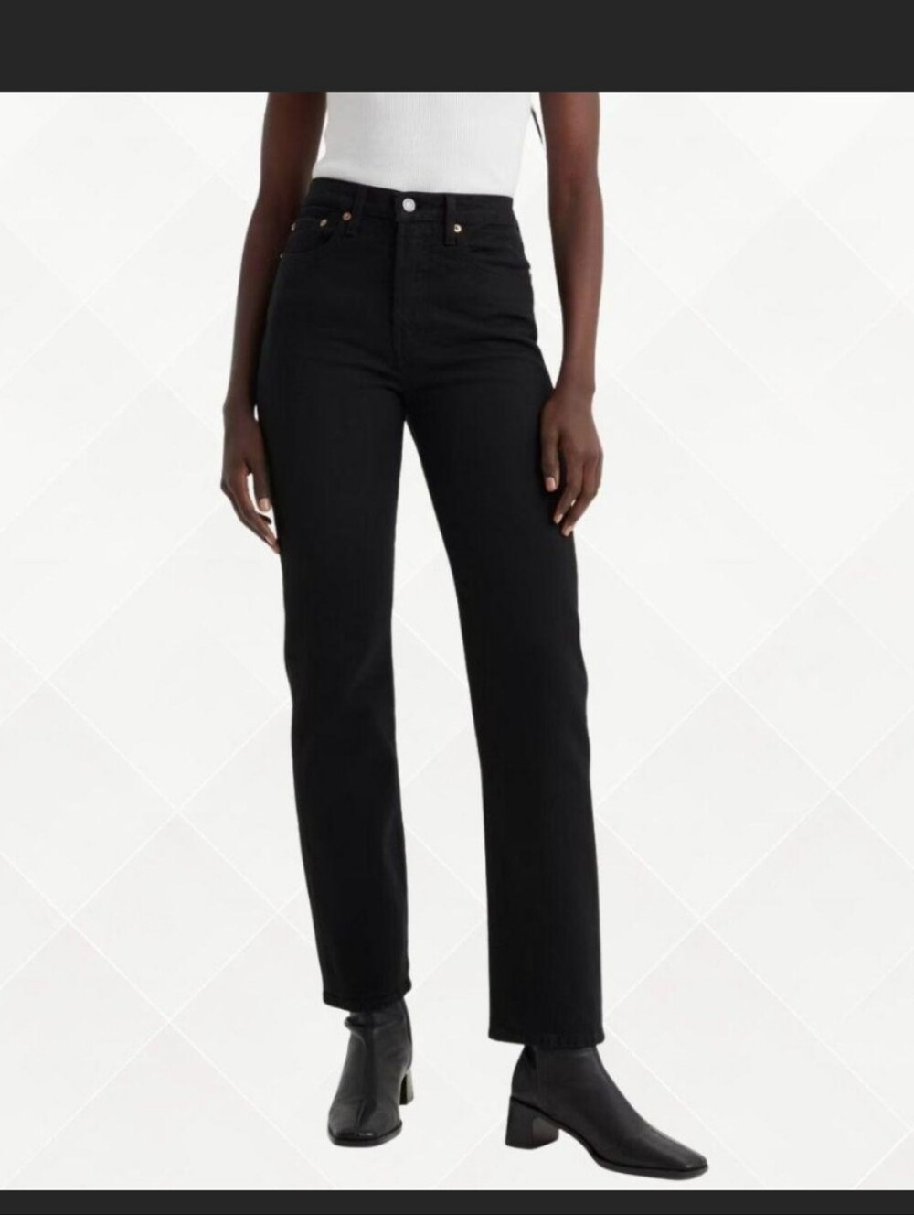 Levi's Wedgie Straight Jeans Black Size 25